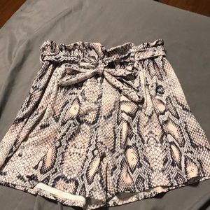 High Rise Tie Shorts